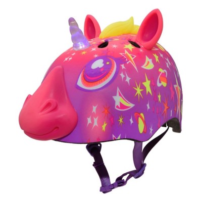 raskullz rainbow unicorn child bike helmet