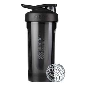 Blender Bottle BlenderBottle Radian Insulated Stainless Steel Shaker  Bottle, 26- Ounce, Matte Black & 2-in-1 Bottle and Straw Cleaning Brush