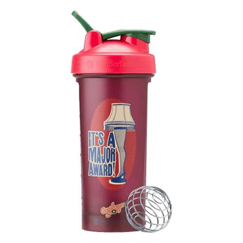 28 Oz. Classic Shaker Bottle - Clear/Red Lid - Shaker Bottles with