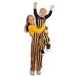 Game Bibs Kids' Black & Gold Overall Bibs - Thumbnail 1 of 3