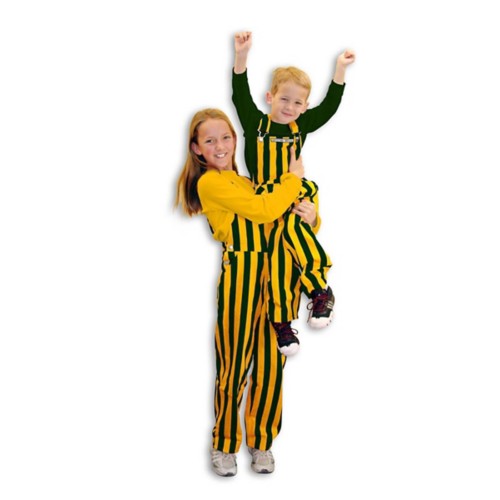 Game Bibs Kids' Green & Yellow Overall Bibs - Primary Image