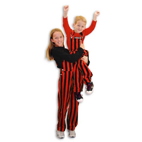 Game Bibs Kids' Orange & Black Overall Bibs - Primary Image