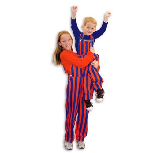 Game Bibs Kids' Royal & Orange Overall Bibs - Primary Image