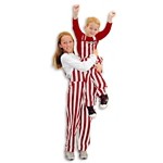 Game Bibs Kids' Maroon & White Overall Bibs - Thumbnail 1 of 3