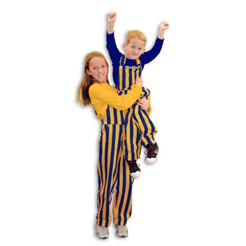 Game Bibs Kids' Royal & Yellow Overall Bibs - Primary Image