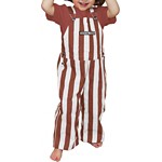 Game Bibs Toddler Maroon & White Overall Bibs - Thumbnail 2 of 2