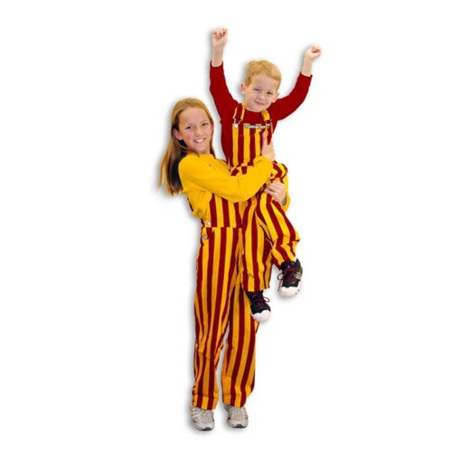 Game Bibs Kids' Garnet & Gold Overall Bibs - Primary Image