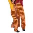 Game Bibs Garnet & Gold Striped Overall Bibs