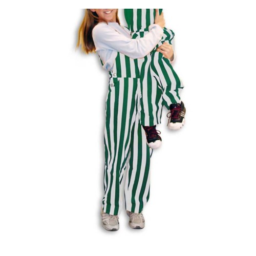 Game Bibs Toddler Kelly Green & White Overall Bibs - Primary Image