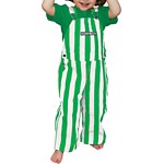 Game Bibs Toddler Kelly Green & White Overall Bibs - Thumbnail 2 of 2