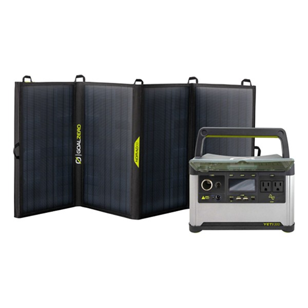 GOAL ZERO YETI 300 6G 120V +Nomad 50 VK Power Station + Solar Panel