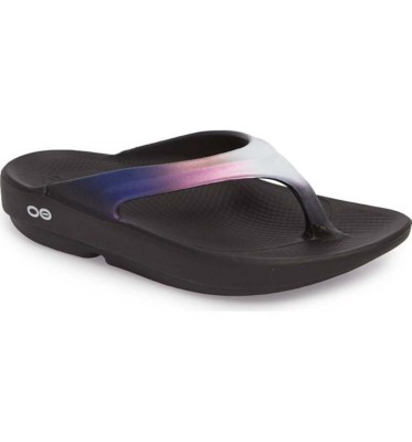 Women's OOFOS OOlalal Luxe Flip Flop Recovery Sandals