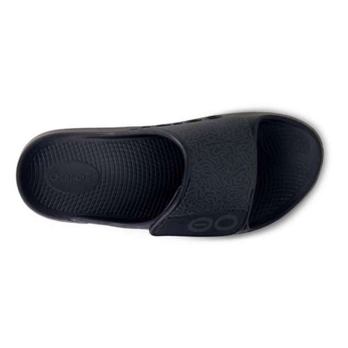 Women's OOFOS Ooahh Sport Flex Pattern Recovery Slide Sandals
