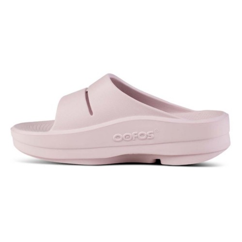 Women's OOFOS OOmega Ooahh Recovery Slide Platform Sandals