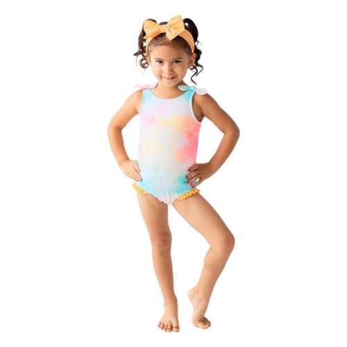 Baby Girls' RuffleButts Tie Shoulder One Piece Swimsuit