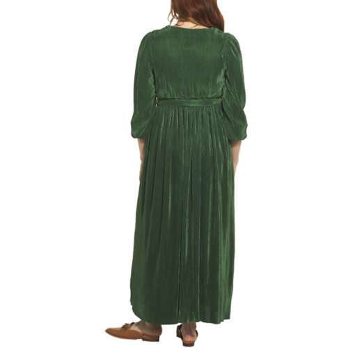 Women's Mikarose Marilyn Long Sleeve Maxi Wrap Dress