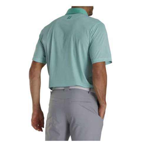 Men's FootJoy Mini Check Lisle Golf Polo