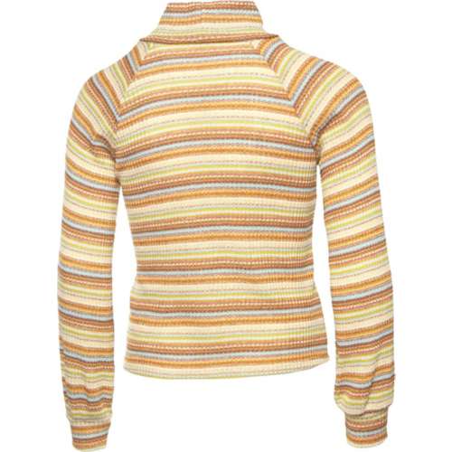 Girls' For All Seasons Stripe Long Sleeve Turtleneck Shirt