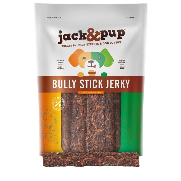 Jack&Pup Bully Stick Jerkey Dog Treats