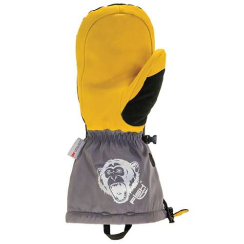 Men's Fish Monkey Yeti Premium Ice Fishing Mittens