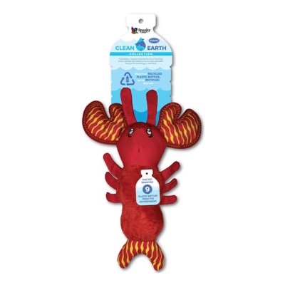 Clean Earth Plush Lobster Dog Toy