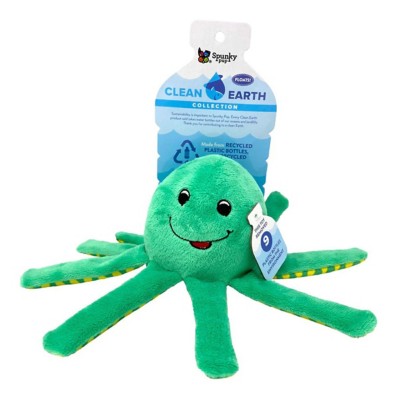 Clean Earth Plush Octopus Dog Toy