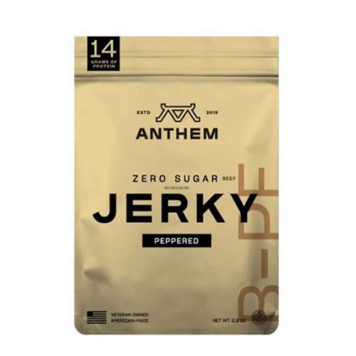 Anthem Snacks Peppered Zero Sugar Beef Jerky
