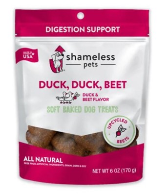 Shameless Pets Duck, Duck, Beet Soft Baked Dog Treats
