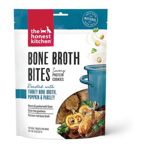The Honest Kitchen Turkey Bone Broth Bites with Pumkin Dog Treats