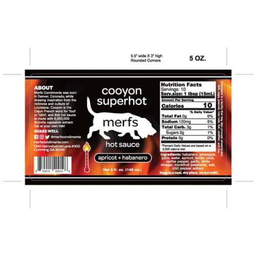 Merfs Condiments Cooyon Super Hot Sauce 5 oz