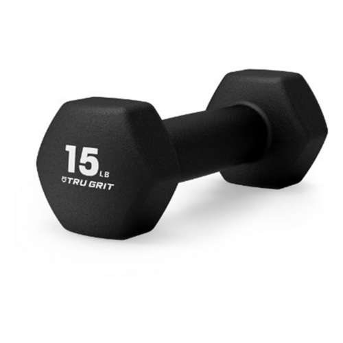 Tru Grit Black Neoprene Dumbbell