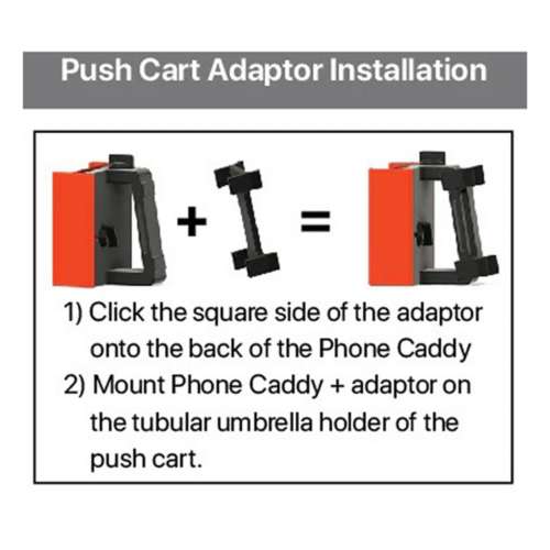 Desert Fox Golf Phone Caddy Push Cart Adapter