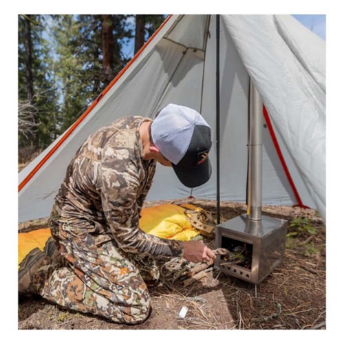 Argali Outdoors Skyline 6' Ti Titanium Wood Stove - Primary Image