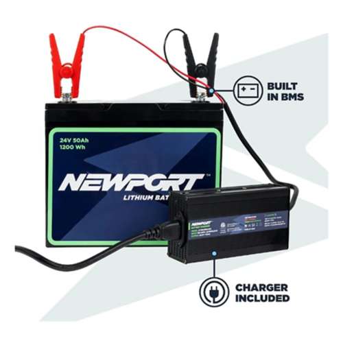 Newport NK180PRO Electric Kayak Outboard Motor with 24V 50AH Lithium Battery