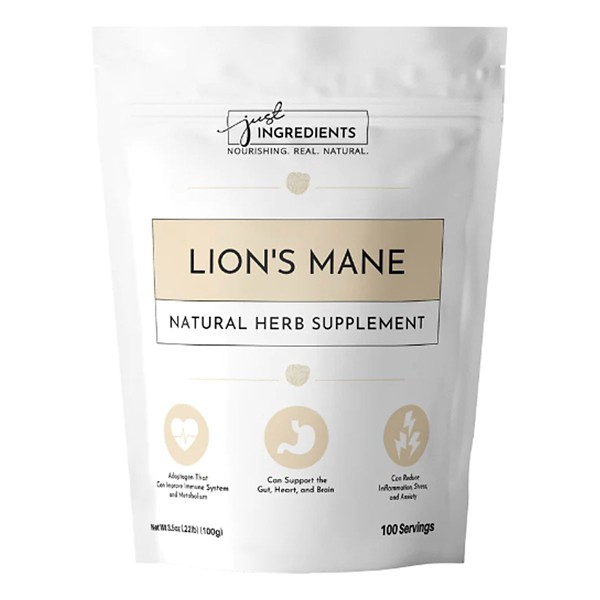 Just Ingredients Organic Lion's Mane Supplement