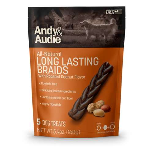 Andy & Audie All Natural Braids Dog Treats