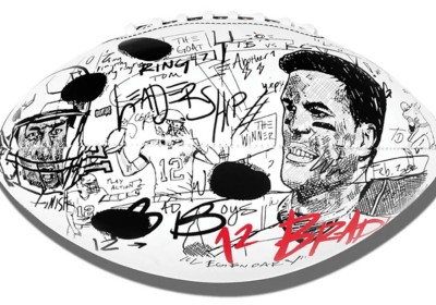 Tom Brady 12 New England Patriots Football Signatures T-Shirt - Printing  Ooze