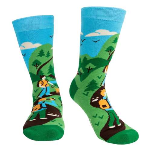 Adult Lavley "I'd Rather Be Hiking" Crew Socks