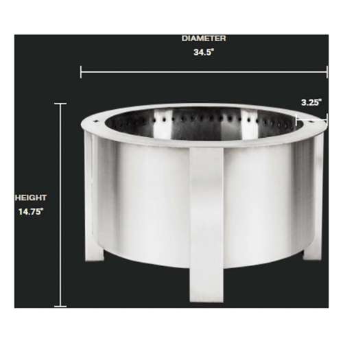 Breeo X Series 30 Stainless Steel Smokeless Fire Pit