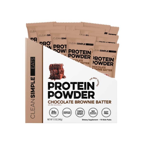Clean Simple Eats Protein Powder Single Serving - 10 Pack