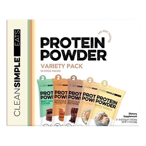 Clean Simple Eats Protein Powder Single Serving - 10 Pack