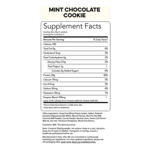 Clean Simple Eats Protein Powder Single Serving - 10 Pack