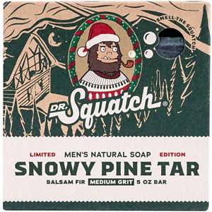 Dr. Squatch Natural Bar Soap for Men (3 Pack) Pine Tar Soap with Heavy Grit  - Me