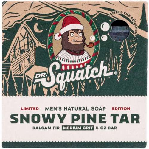 Dr. Squatch Holiday Snowy Pine Tar Bar Soap