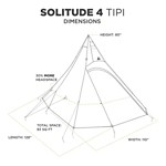 Peax Equipment Solitude 4 Person Tipi Tent - Thumbnail 2 of 6
