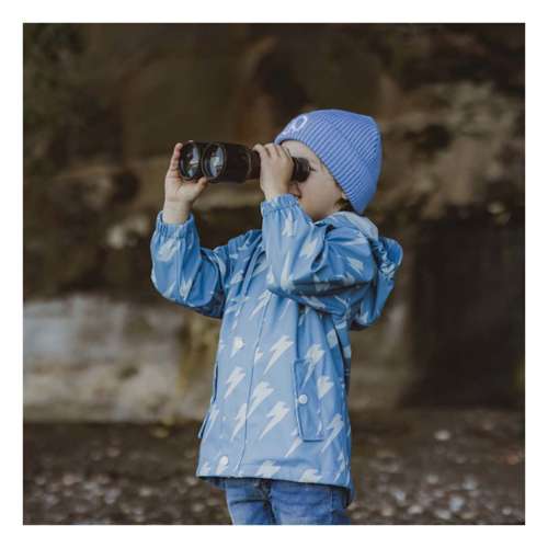 Kids' Snapper Rock Lightning Bolt Recycled Rain Jacket