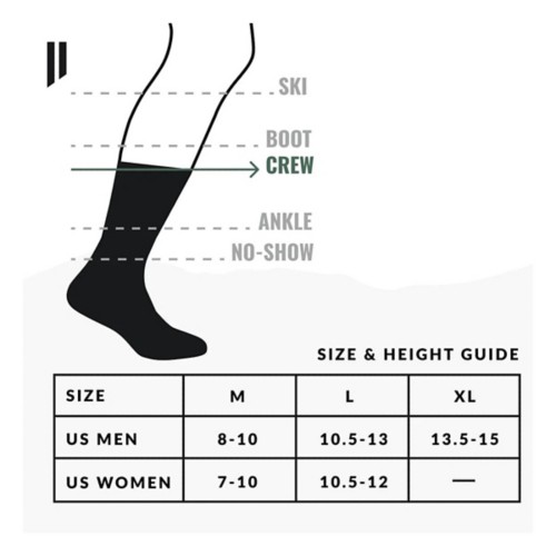 Hollow Alpaca Performance Crew Hunting Socks - Primary Image