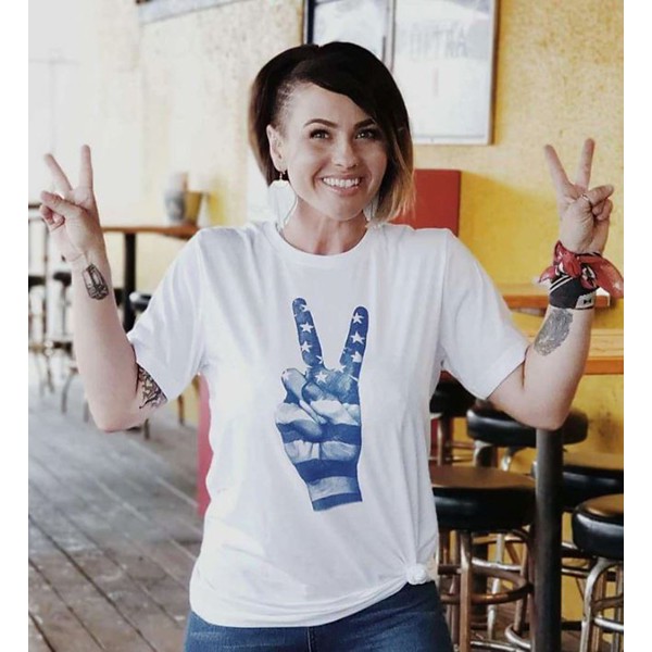 Women's Ruby's Rubbish Peace Sign T-Shirt product image