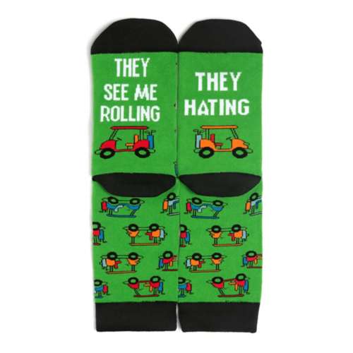 Adult Lavley "They See Me Rolling" Crew Socks