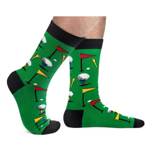 Adult Lavley "Time To Par Tee" Crew Socks